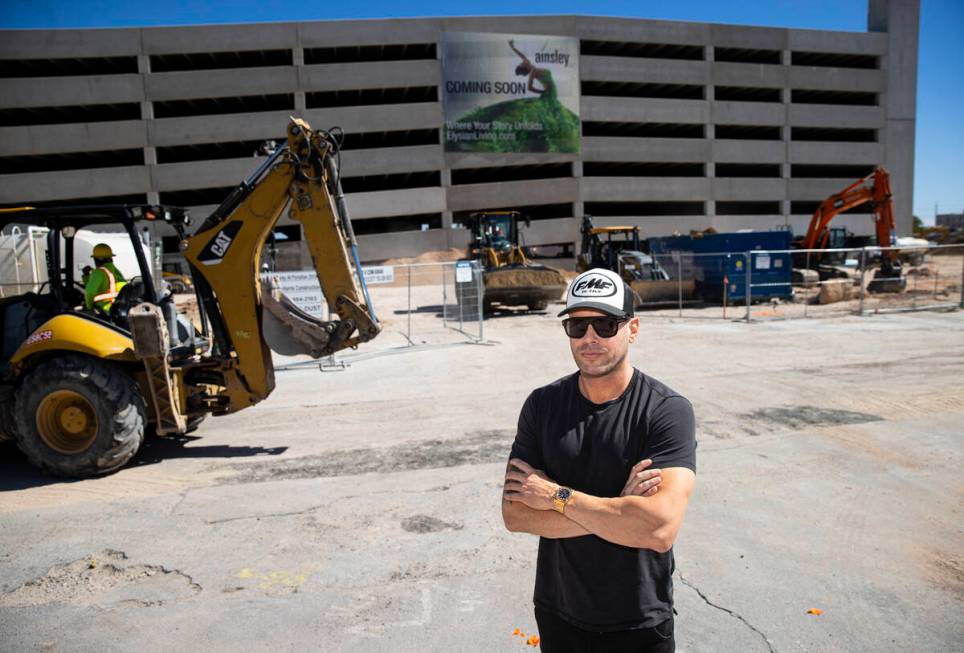 Eric Cohen, co-founder of The Calida Group, poses for a portrait as construction continues on t ...
