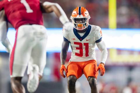 Illinois defensive back Devon Witherspoon (31) during an NCAA football game against the Indiana ...