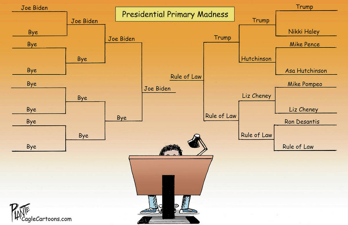 Presidential Primary Madness Bracket, President Joe Biden, Ex-President Donald J. Trump, Nikki ...