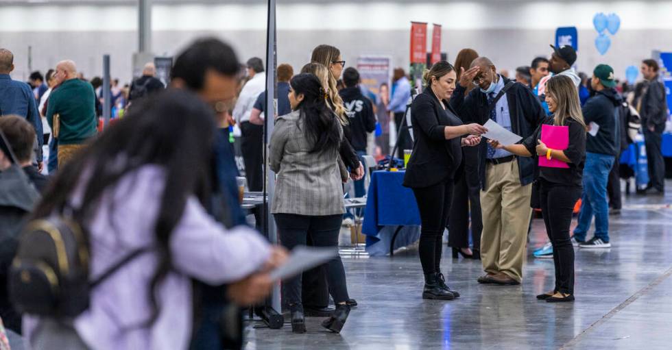 Thousands of job seekers engage more than 100 employers at the annual Spring Job Fair in the La ...