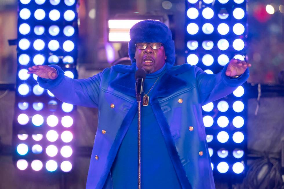 Bobby Brown of New Edition performs in Times Square for the New Year's Eve celebration on Satur ...