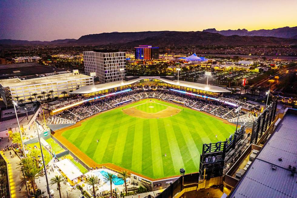 Las Vegas Aviators kick off baseball season at Las Vegas Ballpark in Downtown Summerlin on Apri ...