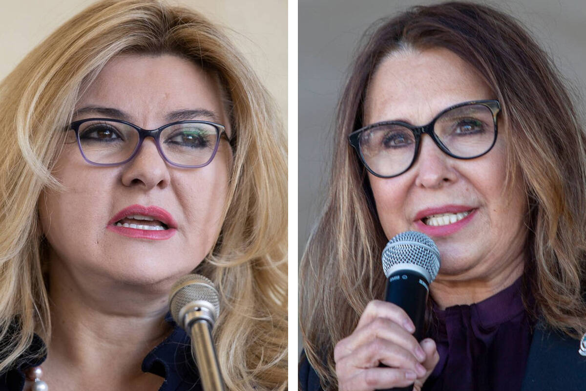 Michele Fiore, left, and Victoria Seaman. (Las Vegas Review-Journal)