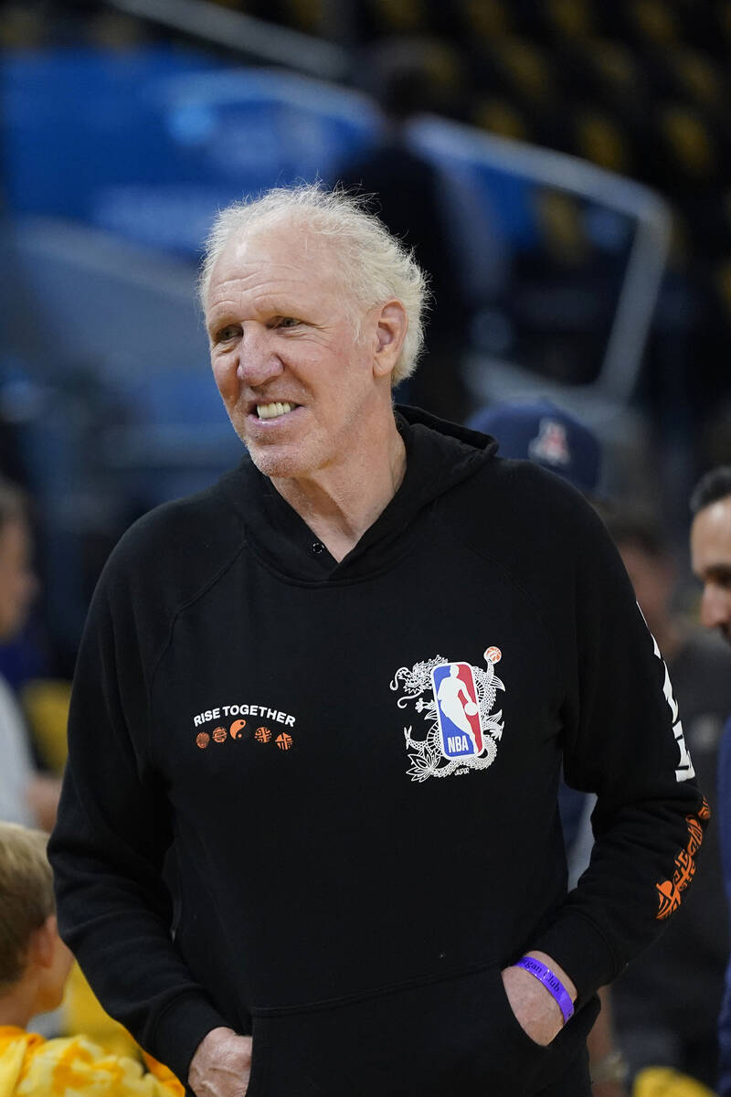 Hall of Fame basketball player Bill Walton before Game 3 of an NBA basketball Western Conferenc ...