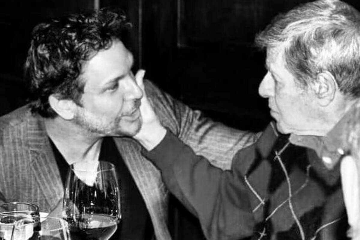 Dane Cook and Jerry Lewis are shown at Lewis's 90th birthday party on March 16, 2016 at Piero's ...