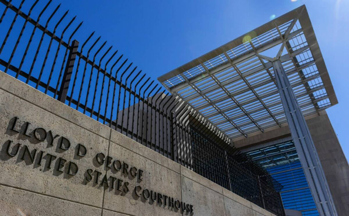 The Lloyd D. George Federal Courthouse is seen, on Friday, March 31, 2023, in Las Vegas. (Bizua ...