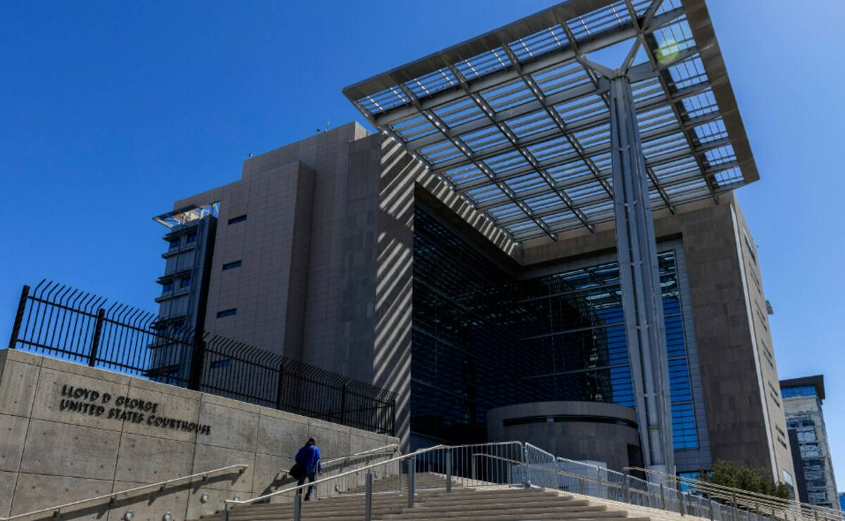 The Lloyd D. George Federal Courthouse is seen, on Friday, March 31, 2023, in Las Vegas. (Bizua ...