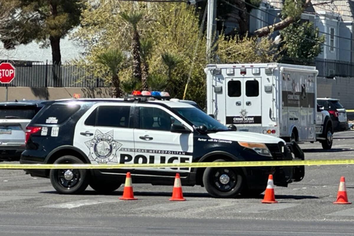 Police investigate a stabbing death Wednesday, April 5, 2023, near East Katie Avenue& ...