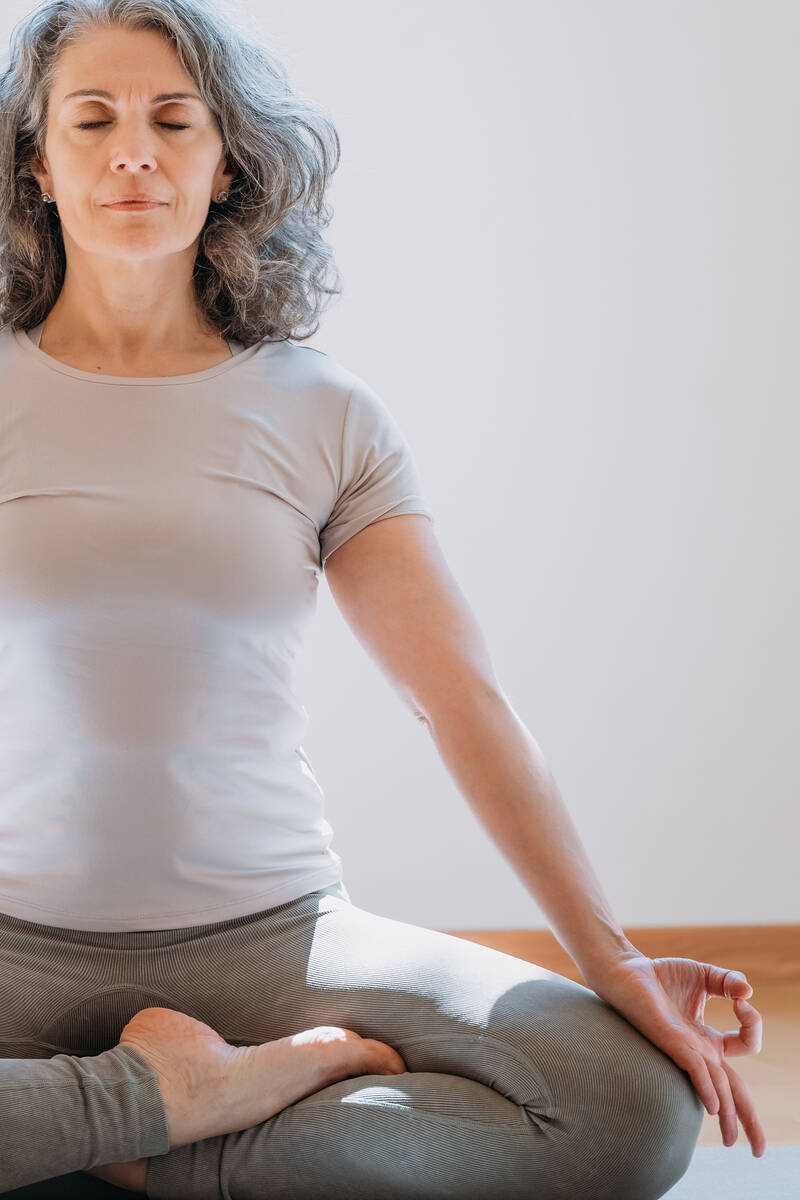 Regular yoga practice can increase flexibility, strength and bone density, fitness trainer Desi ...