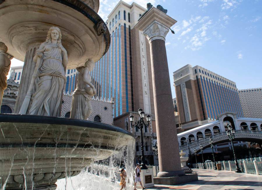 The Venetian resort hotel-casino shown, on Friday, July 9, 2021, in Las Vegas. (Bizuayehu Tesfa ...