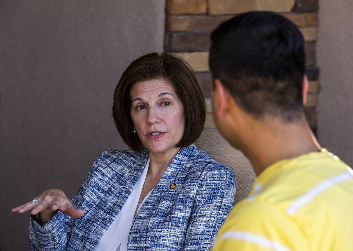 Sen. Catherine Cortez Masto talks for the first time with Mohammad "Benny" Shirzad wh ...