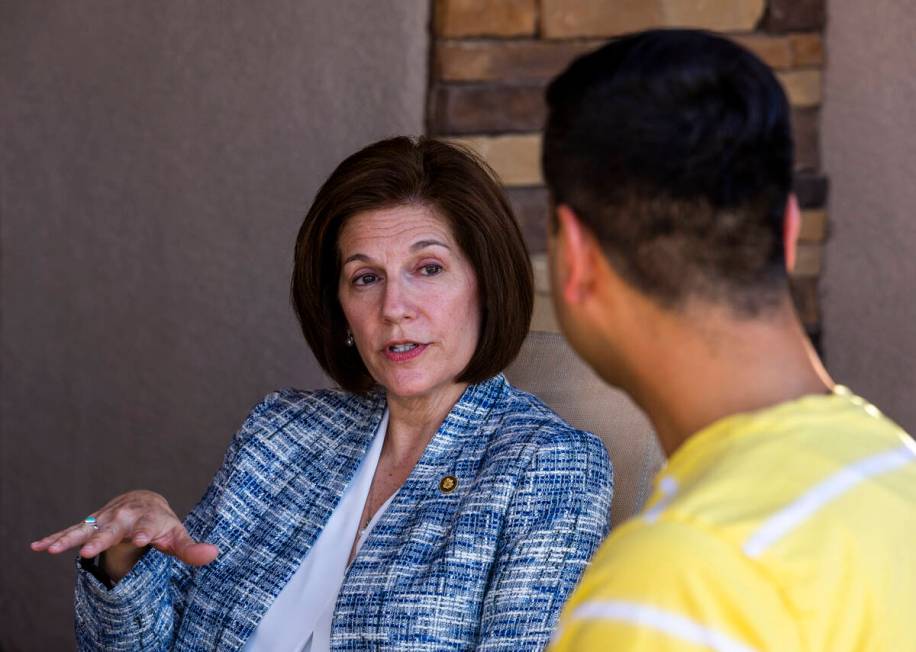 Sen. Catherine Cortez Masto talks for the first time with Mohammad "Benny" Shirzad wh ...