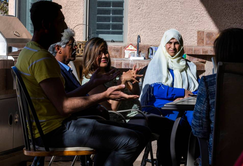 (From left) Mohammad "Benny" Shirzad, father Abdul, wife Shabana and mother Nazanin j ...