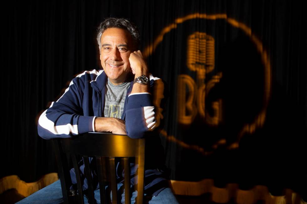 Comedia Brad Garrett poses for a portrait at his comedy club venue at the MGM Grand hotel-casi ...