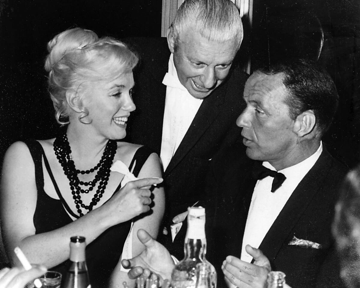The Cal Neva Lodge at Lake Tahoe was once owned by Frank Sinatra, seen here in 1959 with Marily ...