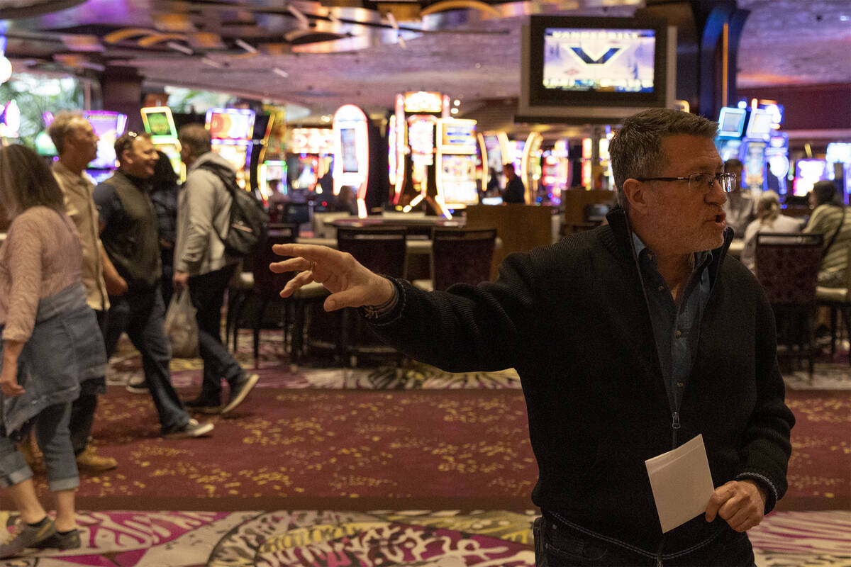 Hard Rock International Las Vegas president Joe Lupo speaks to the Review-Journal during a tour ...