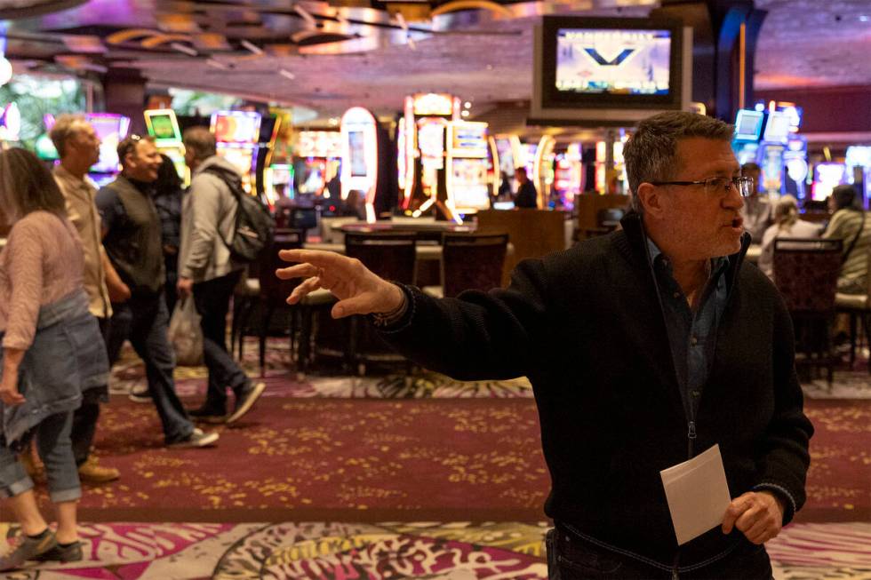 Hard Rock International Las Vegas president Joe Lupo speaks to the Review-Journal during a tour ...