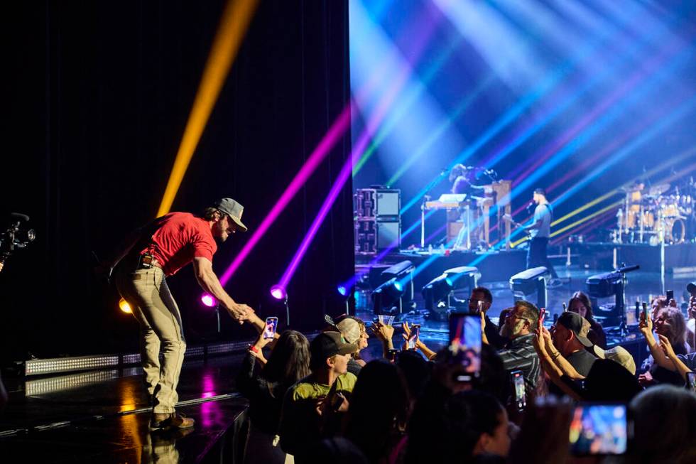 Sam Hunt is shown at Resorts World Theatre on Friday, April 21, 2023. Hunt performed two sold-o ...