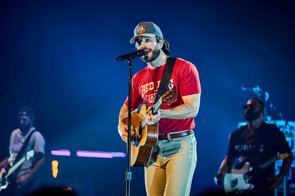 Sam Hunt is shown at Resorts World Theatre on Friday, April 21, 2023. Hunt performed two sold-o ...