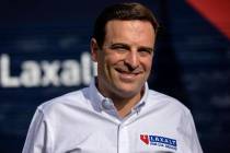 Adam Laxalt speaks during a campaign event in November 2022 in Las Vegas. (Ellen Schmidt/Las Ve ...