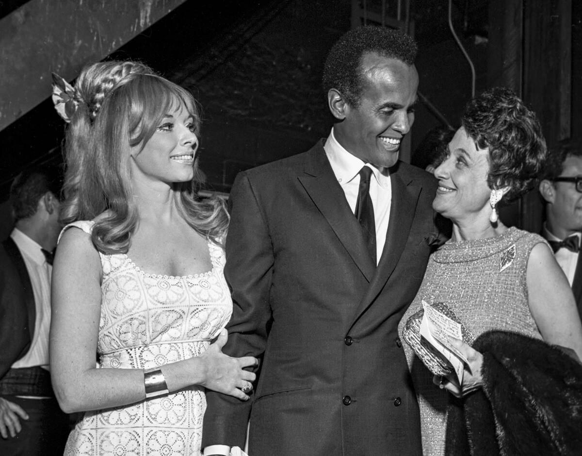 Harry Belafonte is seen at a party after performing at Caesars Palace on Sept. 14, 1967, in Las ...