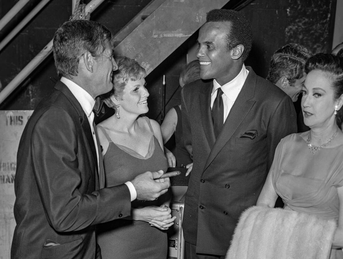 Harry Belafonte is seen at a party after performing at Caesars Palace on Sept. 14, 1967, in Las ...