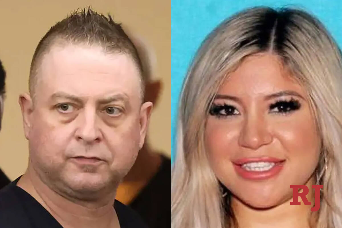 Christopher Prestipino, left, and Esmeralda Gonzalez (LVRJ/LVMPD)