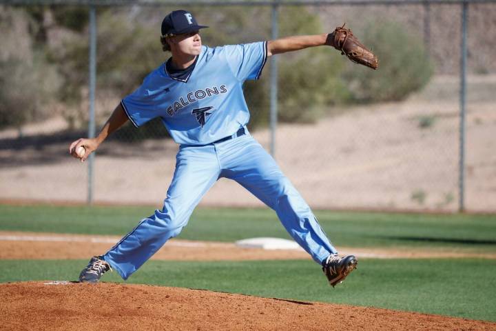 Foothill's Kaden Straily (21) delivers against Southeast Career Tech during the sixth inning of ...