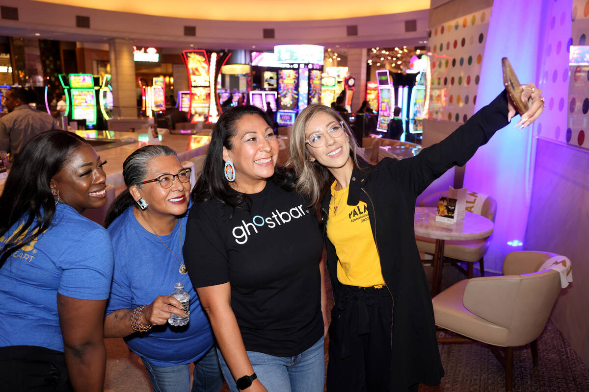 Darlisha Harris, from left, board member Carla Rodriguez, board member Latisha Prieto and Angel ...