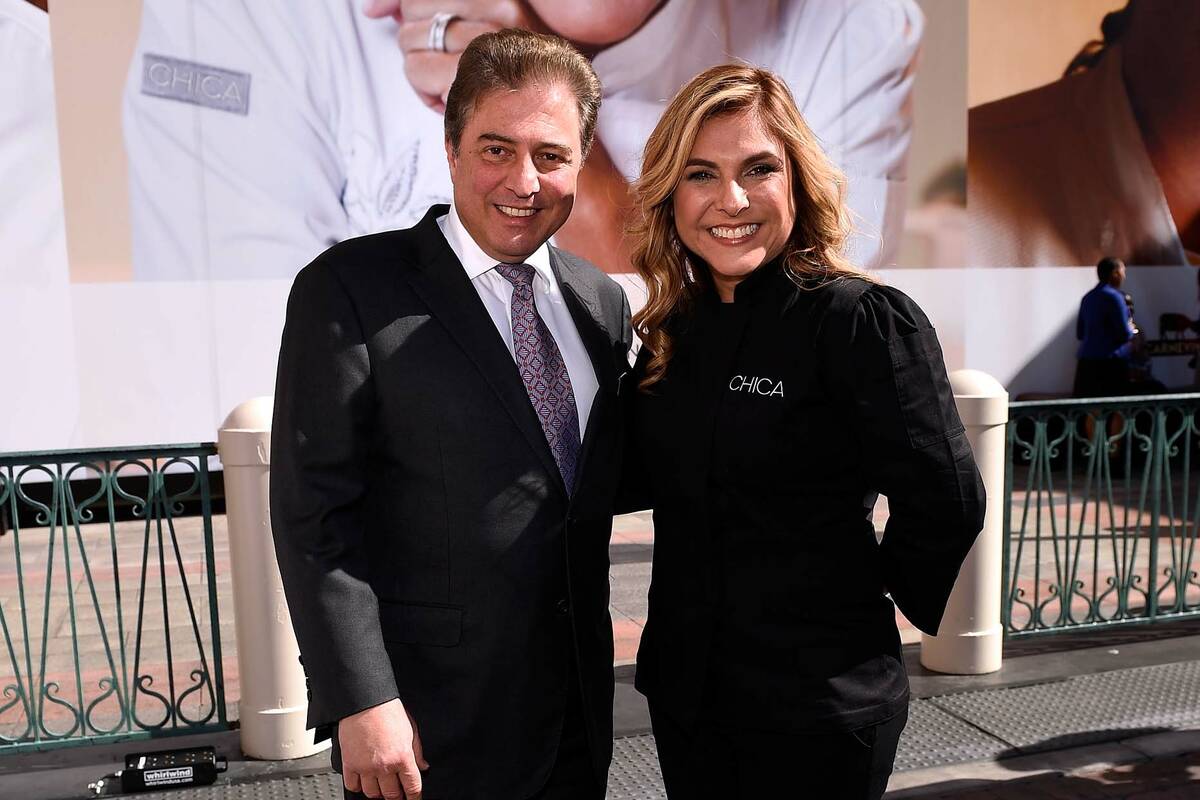 George Markantonis, left, and chef Lorena Garcia at The Venetian on Wednesday, Feb. 15, 2017, i ...