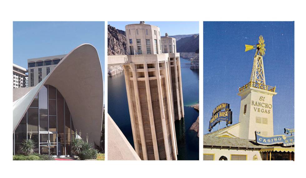 La Concha Motel, Hoover Dam, El Rancho Las Vegas. (Las Vegas Review-Journal file photos)
