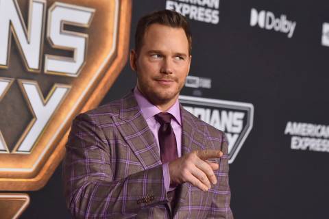 Chris Pratt arrives at the world premiere of "Guardians of the Galaxy Vol. 3" on Thur ...
