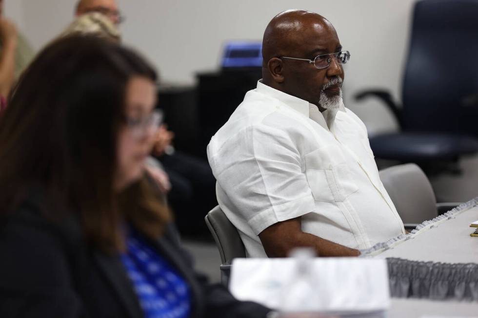 Dr. George Chambers, a local OB-GYN, at a hearing regarding a sexual misconduct complaint again ...