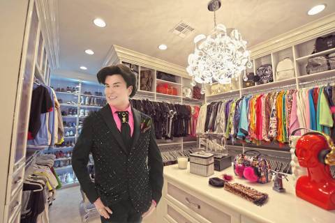 Las Vegas entertainer Frank Marino’s custom closet is bigger than most people's first homes. ...
