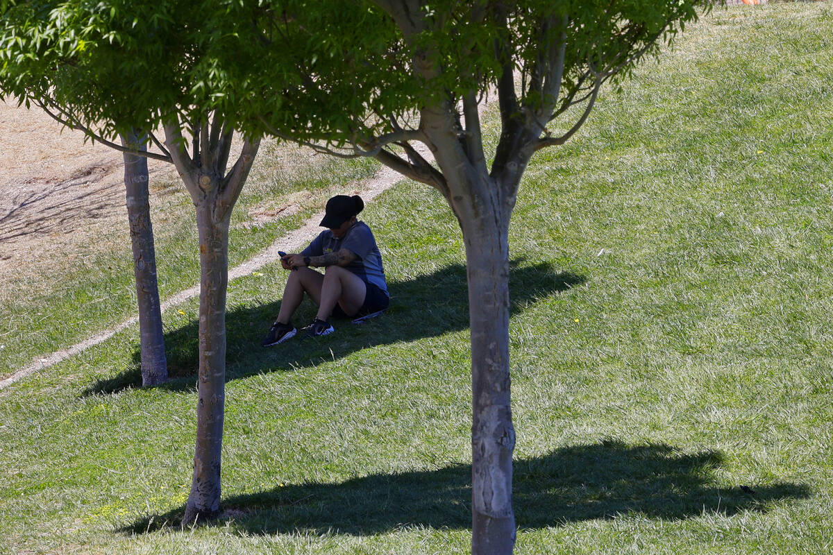 There will be reasons to find shade in the Las Vegas Valley this weekend. The high in central L ...