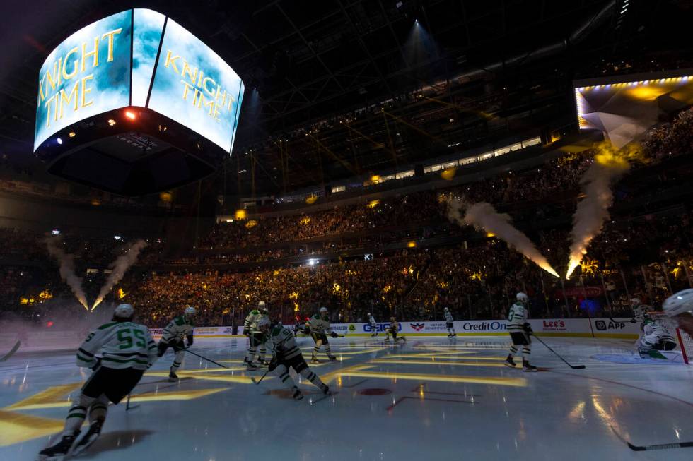 The Golden Knights and the Dallas Stars take the ice for Game 1 of a Western Conference Final p ...