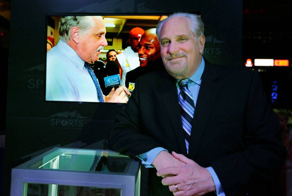 Al Bernstein poses before the Southern Nevada Sports Hall of Fame ceremony at Orleans Arena in ...