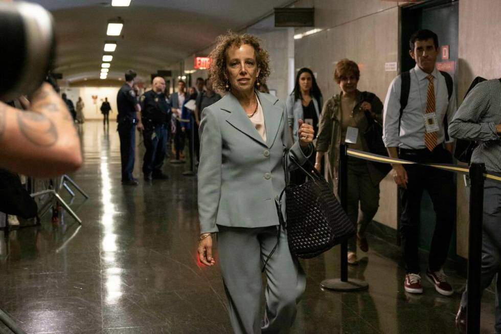 Susan Necheles, defense attorney for former President Donald Trump, arrives at New York Supreme ...