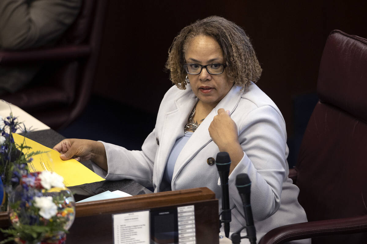 Sen. Dina Neal, D-North Las Vegas, listens to bill introductions in the Senate during the 82nd ...