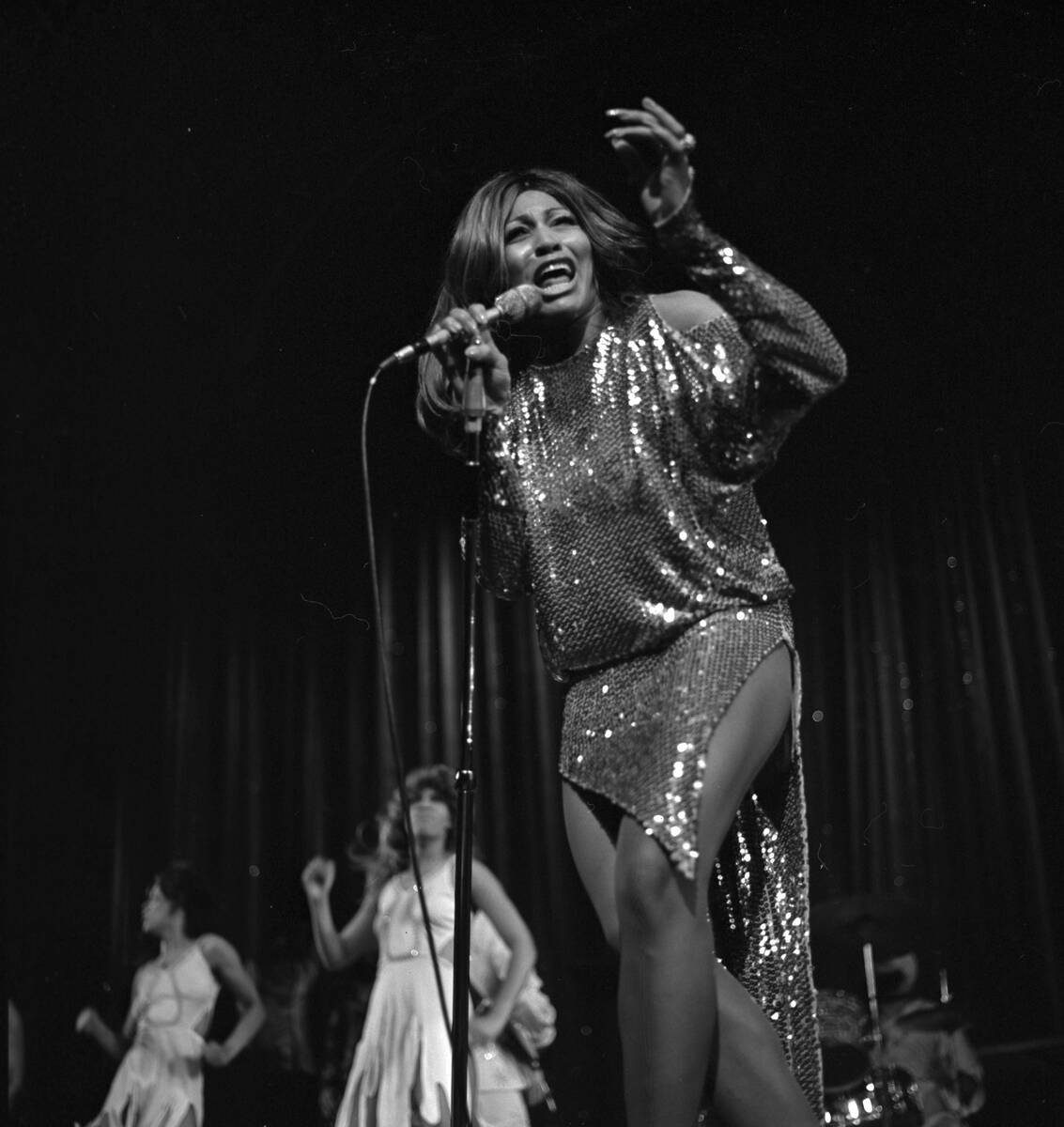 Ike & Tina Turner at the Las Vegas Hilton on May 20, 1975. (Las Vegas News Bureau)