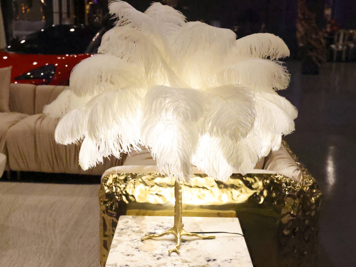 Contemporarily table lamp is displayed at Sanctuary Furniture, on Thursday, May 25, 2023, in La ...