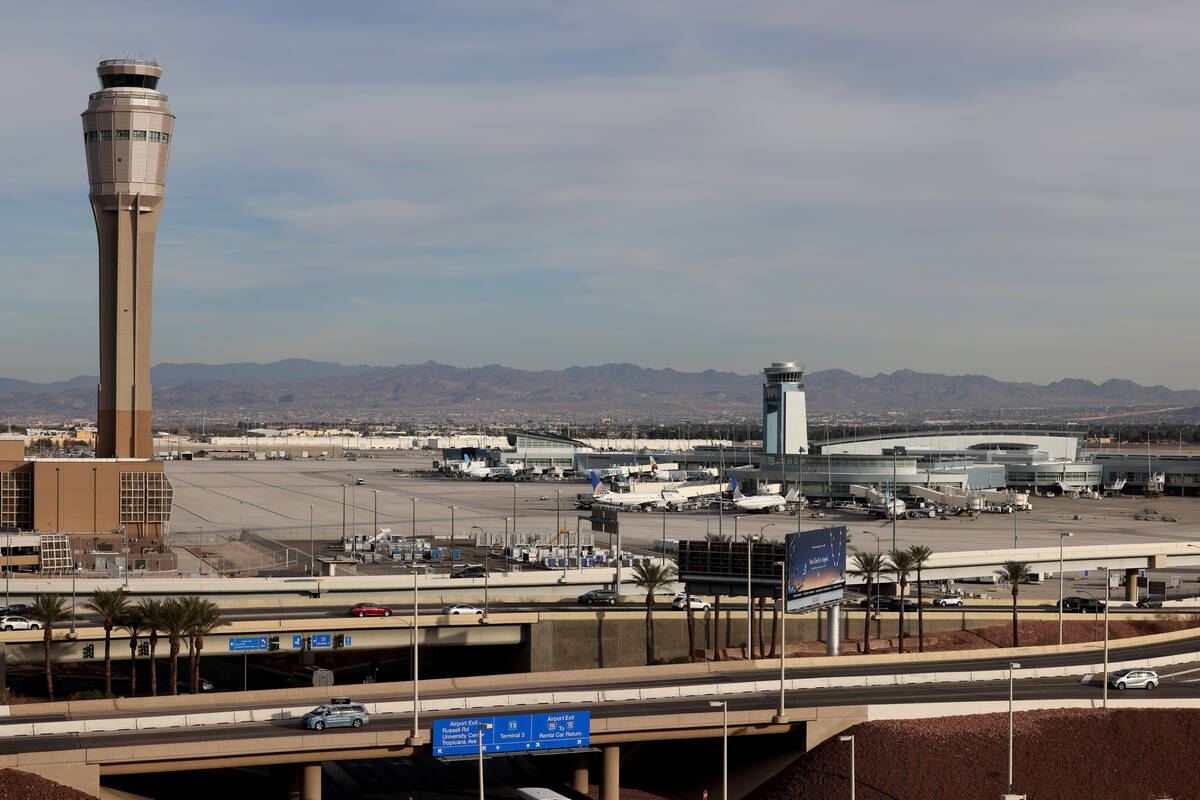 Harry Reid International Airport in Las Vegas Wednesday, Jan. 11, 2023. (K.M. Cannon/Las Vegas ...