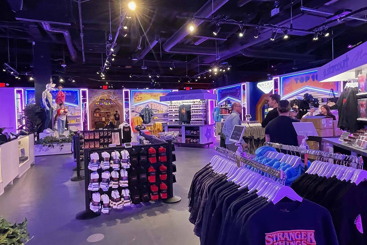 The Stranger Things store opened on the Las Vegas Strip on Friday. The store features some excl ...
