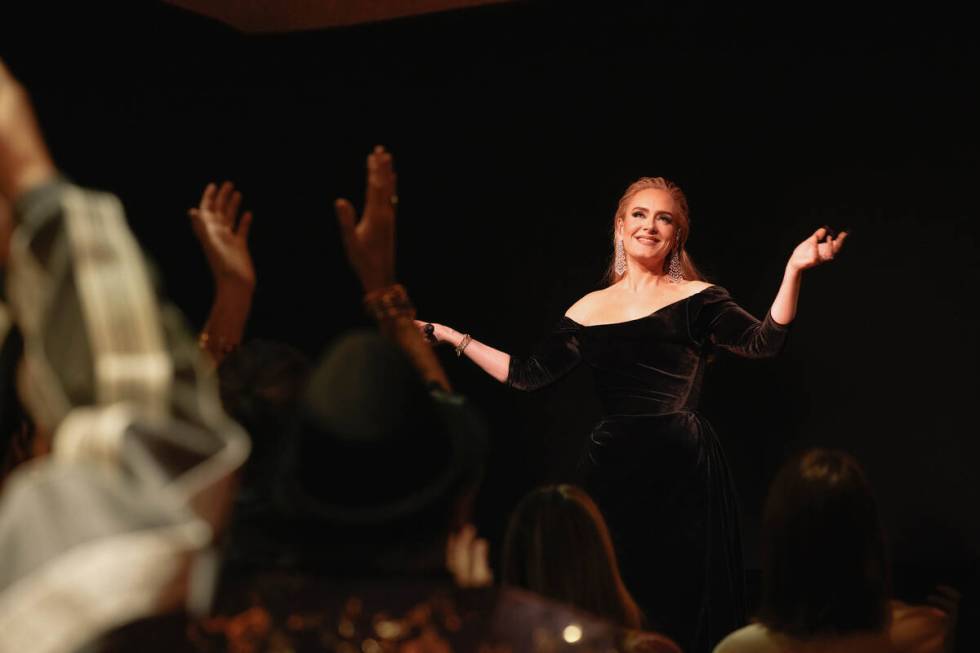 Pop superstar resumes her "Weekends With Adele" residency at the Colosseum at Caesars ...