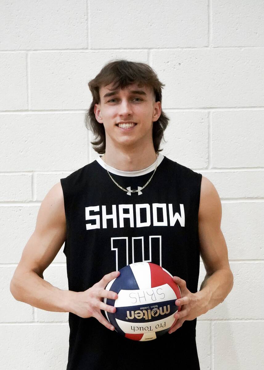 Shadow Ridge's Brady Beko is a member of the Nevada Preps All-Southern Nevada boys volleyball team.