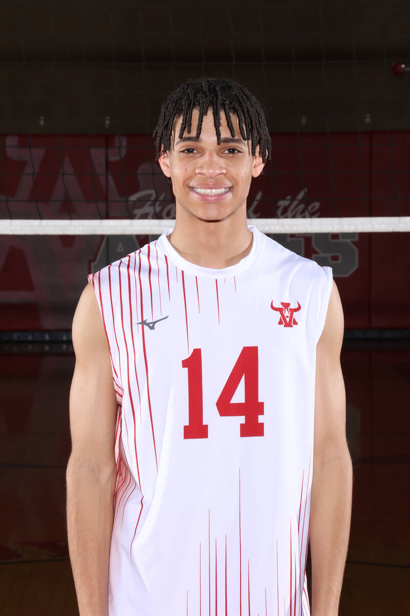 Arbor View's Mekhi Burns is a member of the Nevada Preps All-Southern Nevada boys volleyball team.