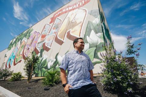 Kuhio Lewis, CEO of the Council for Native Hawaiian Advancement, poses for a portrait on Wednes ...
