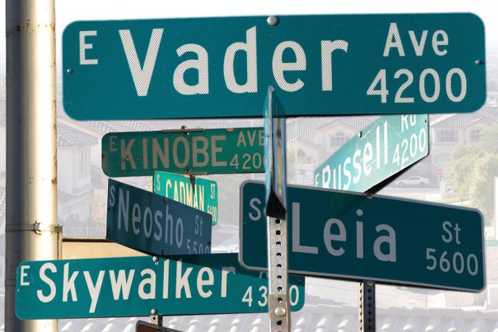 The Force is with residents who live in this neighborhood near Sandhill and Russell Roads. The ...