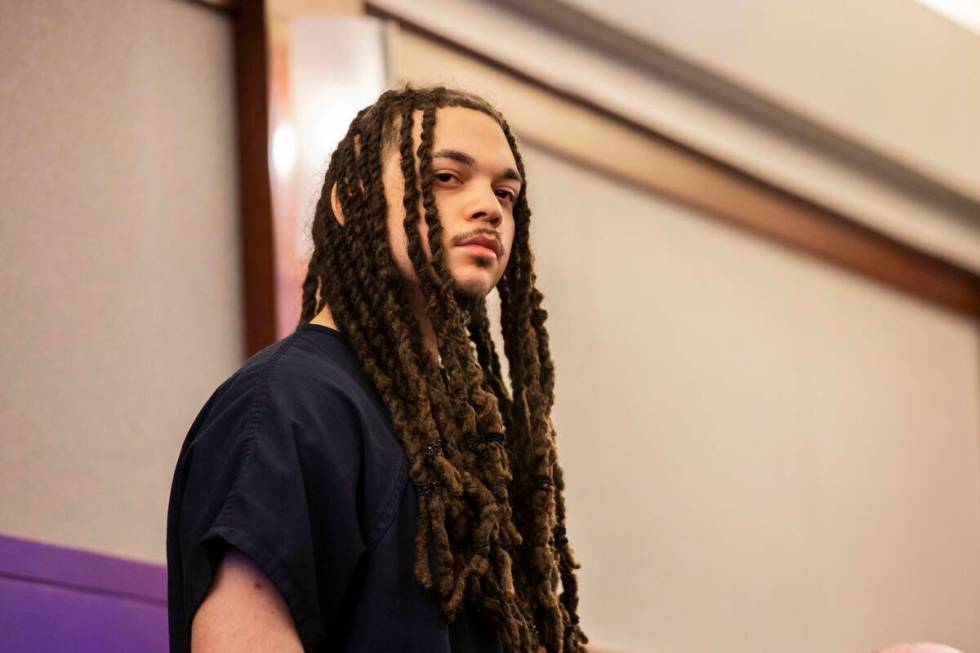 Jcahoyl Ducksworth, who was charged with second degree murder of Charles Vailes Jr., stands for ...