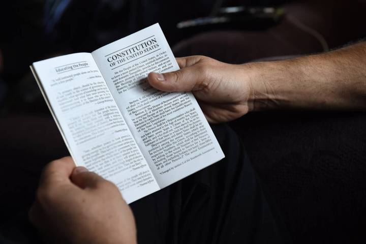 A copy of the U.S. Constitution. (Washington Post photo by Matt McClain)